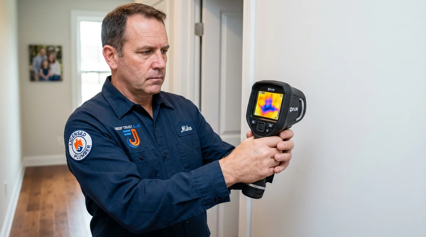 Thermal imaging leak detection by Johns Plumbing LLC in Roland